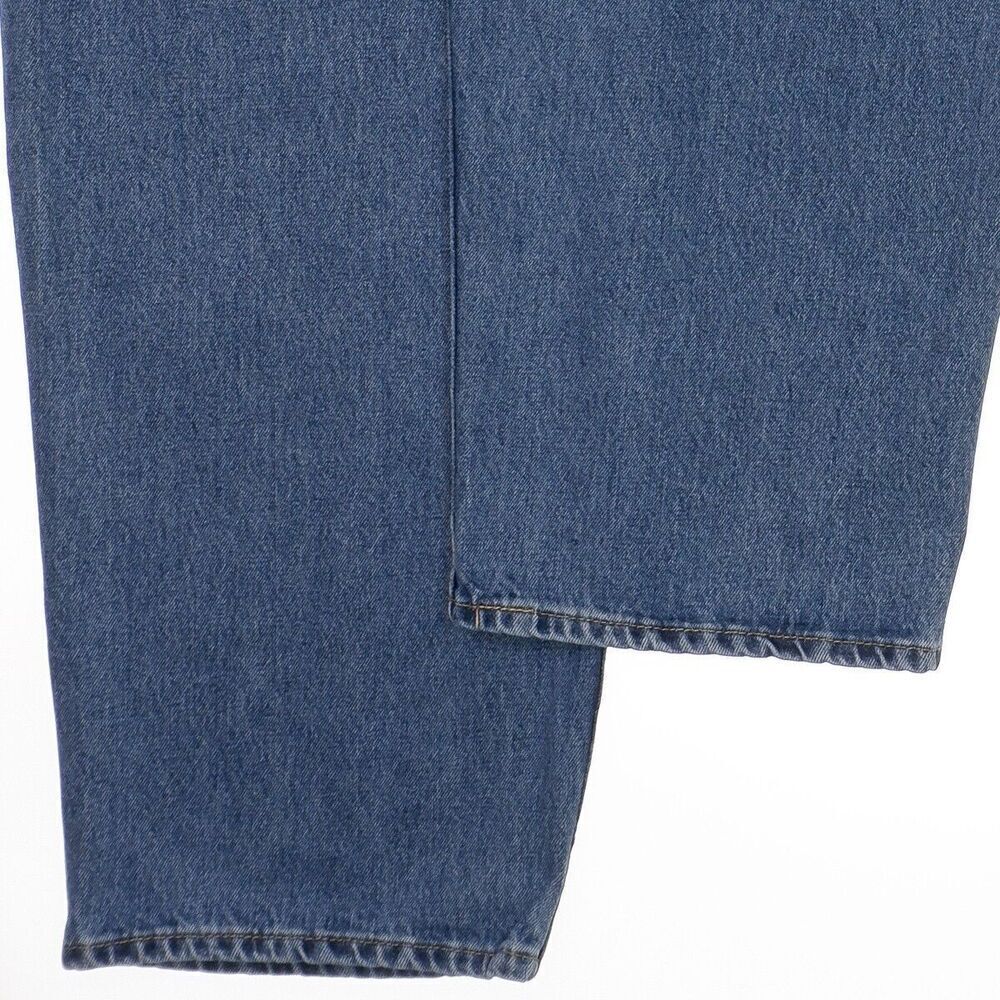 Levis 550 Jeans Mens Size 52x30 Measures 49x28 Blue Straight Leg Cotton Denim - Picture 6 of 13